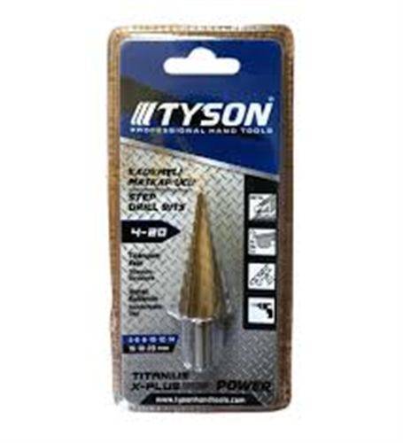 TYSON KADEMELİ MATKAP UCU 4-20 MM